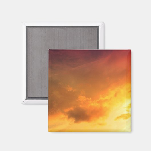 オレンジ色の雲 マグネット (正面/裏面)
