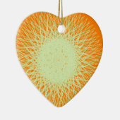 オレンジ色の電灯 セラミックオーナメント (右)