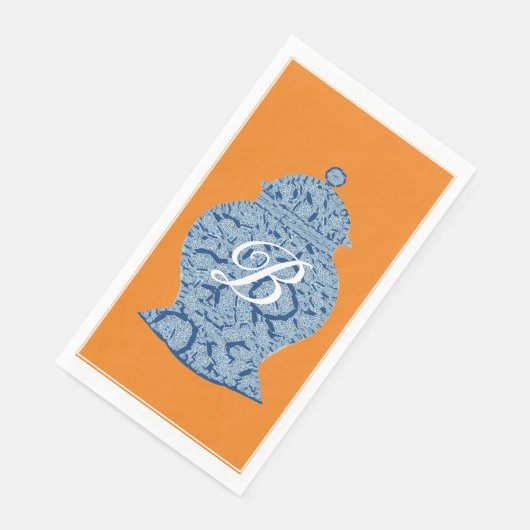 オレンジ色の青いジャージングジャーモザイク (コーナー)