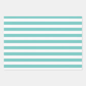 オレンジ色の青いピンクのパターンラッピング紙セット ラッピングペーパーシート (正面)