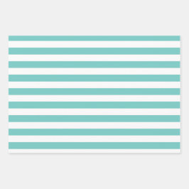 オレンジ色の青いピンクのパターンラッピング紙セット ラッピングペーパーシート