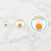 オレンジ色の青で夏を楽しめ縁どる コンフェッティ (裏面)