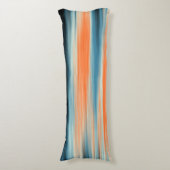 オレンジ色の青ストライプ色 ボディピロー (正面縦)