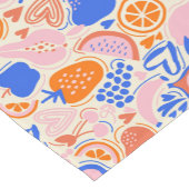 オレンジ色の青果物野菜 ショートテーブルランナー (コーナー)