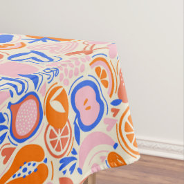 オレンジ色の青果物野菜 テーブルクロス