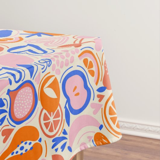 オレンジ色の青果物野菜 テーブルクロス (インサイチュ)