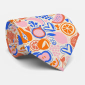 オレンジ色の青果物野菜 ネクタイ (ロール)