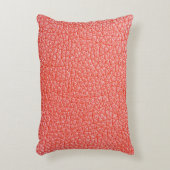 オレンジ色の革の表皮のテクスチャ層のサンプル アクセントクッション (正面(垂直))