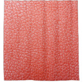 オレンジ色の革の表皮のテクスチャ層のサンプル シャワーカーテン (正面)