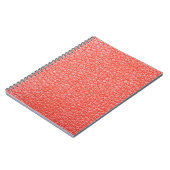 オレンジ色の革の表皮のテクスチャ層のサンプル ノートブック (左側)