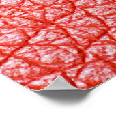 オレンジ色の革の表皮のテクスチャ層のサンプル ポスター (角)