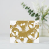 オレンジ色の音楽スピーカー ポストカード (スタンド正面)