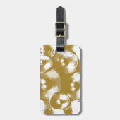 オレンジ色の音楽スピーカー ラゲッジタグ (正面縦)