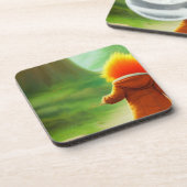 オレンジ色の髪 コースター (左側)