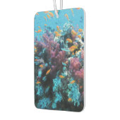 オレンジ色の魚とピンクのサンゴ カーエアーフレッシュナー (左)