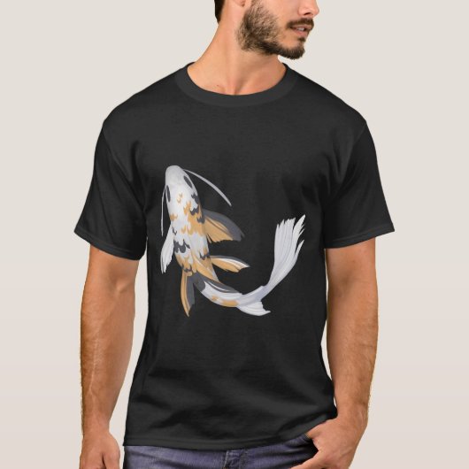 オレンジ色の魚 Tシャツ (正面)