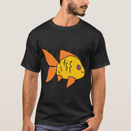 オレンジ色の魚 Tシャツ (正面)