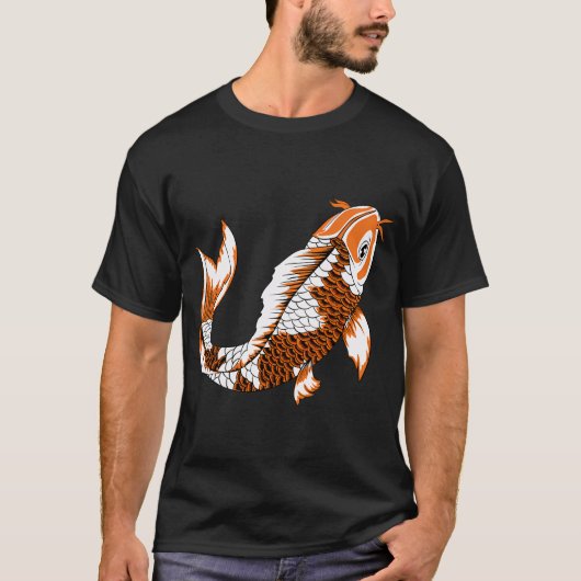 オレンジ色の鯉 Tシャツ (正面)