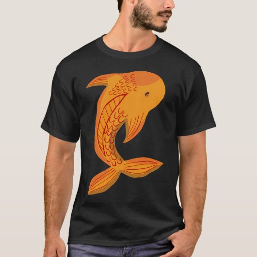 オレンジ色の鯉 Tシャツ (正面)