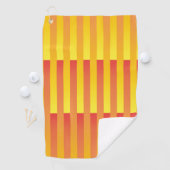 オレンジ色の黄ストライプの色 ゴルフタオル (インサイチュ)