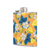 オレンジ色の黄色いイチゴ フラスク (左)