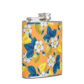 オレンジ色の黄色いイチゴ フラスク (右)