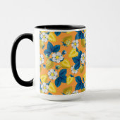 オレンジ色の黄色いイチゴ マグカップ (左)