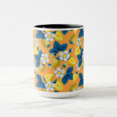 オレンジ色の黄色いイチゴ マグカップ (中央)