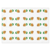 オレンジ色の黄色い花 テーブルクロス (正面(横))