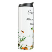 オレンジ色の黄色い野モダン花は徐々に素朴 タンブラー (回転左)