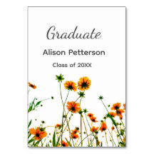 オレンジ色の黄色い野モダン花は徐々に素朴