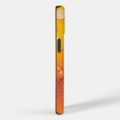 オレンジ色の黄色のグリッターiPhoneメイトのタフケース Case-Mate iPhoneケース (裏面 / 右)