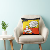 オレンジ色の黄色のブルーハニードゴツゴツゴツしたギーク漫画 クッション (椅子)