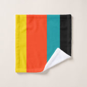 オレンジ色の黄色のブルーハニードゴツゴツゴツしたギーク漫画 バスタオルセット (ウォッシュタオル)