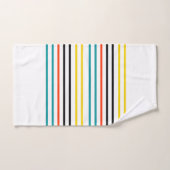 オレンジ色の黄色のブルーハニードゴツゴツゴツしたギーク漫画 バスタオルセット (ハンドタオル)