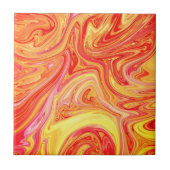 オレンジ色の黄色の大理石のセラミックタイル タイル (正面)