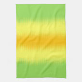 オレンジ色の黄色の緑のコンボ キッチンタオル (縦)