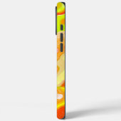 オレンジ色の黄色カラフルい地形抽象芸術大理石 Case-Mate iPhoneケース (裏面 / 左)
