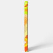 オレンジ色の黄色カラフルい地形抽象芸術大理石 SAMSUNG GALAXYケース (左側面)