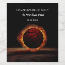 オレンジ色の黒いバスケットボールバースデーパーティーチャンピオン