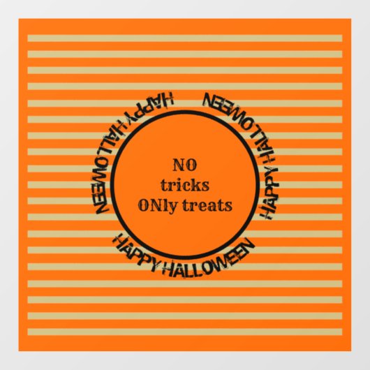 オレンジ色の黒い金ゴールドモダンハロウィーンウィンドウの固定 ウィンドウサイン (シート)