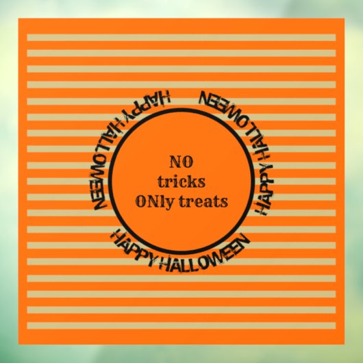 オレンジ色の黒い金ゴールドモダンハロウィーンウィンドウの固定 ウィンドウサイン (シート3)