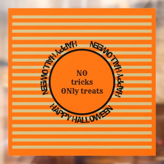 オレンジ色の黒い金ゴールドモダンハロウィーンウィンドウの固定 ウィンドウサイン (シート2)