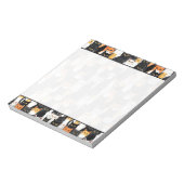 オレンジ色の黒猫 ノートパッド (回転)