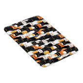 オレンジ色の黒猫 マグネット (右側)