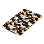 オレンジ色の黒猫 マグネット (左側)