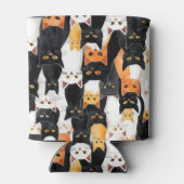 オレンジ色の黒猫 缶クーラー (裏面)