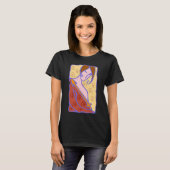オレンジ色の1920年代の射手座の女性 Tシャツ (正面フル)