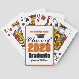 オレンジ色の2026年卒業パーティー オーダー制作 トランプ