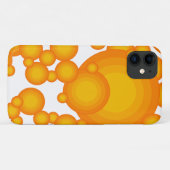 オレンジ色の70年代のスタイル Case-Mate iPhoneケース (裏面(横))